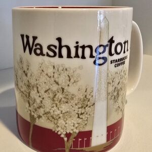 Starbucks Washington Mug - Cream and Red